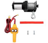 GeenYuu Treuil électrique 12 V avec force de traction de 907 kg, câble métallique de 15 m, télécommande à câble, moteur magnétique permanent, engrenage planétaire, idéal pour tout-terrain, atelier