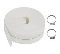 GeenYuu Tuyau plat 100 m 2 pouces PE flexible avec roulements en spirale et fils polyester, tuyau tuyau pour eau, raccordement, sanitaire, installation, rallonge, tuyau, carré, entrée flexible