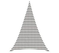 GeenYuu Voile d'ombre Triangulaire HDPE 4 x 5 x 5 m avec Fixations Acier Inoxydable pour terrasse Jardin Balcon, Protection UV, Ventilation optimale, abri Soleil Polyvalent extérieur