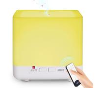 GeeRic Diffuseur d'arômes 300 ML, Humidificateur d'air ultrasonique, Purificateur d'air à arrêt Automatique pour Chambre, Nébuliseur pour Spa et Yoga, Blanc