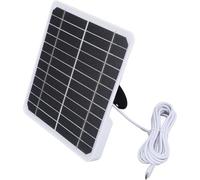 GEERYZHE Panneaux Solaires pour Caméras, Panneau Solaire Mural 20 W 5 V Chargeur de Panneau Solaire Monocristallin Panneau Solaire USB pour Caméra avec Câble de de 9,8 Pieds