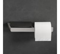 Geesa Shift Porte-rouleau de papier toilette sans couvercle avec tablette inox brossé 919924-05