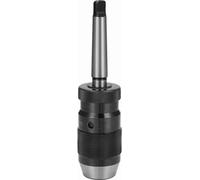 Geevorks Mandrin de perçage à serrage automatique avec poignée Mandrin sans hangement rapide MT-B16 1-16mm Plage de serrage B16 MT2 Autoserrage pour mandrin de perçage de tour