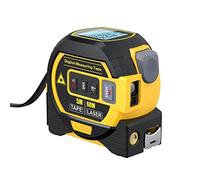 Geevorks Télémètre Laser 60M 3 en 1 5M Mètre Ruban Règle Écran LCD Rétro-éclairé Télémètre Télémètre Télémètre Compteur (sans batterie)