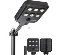 Gefolly G-5000W Lampadaire Solaire Extérieur, IP67 Étanche Lampe Solaire | 6500K Projecteur Solaire Exterieur de Mouvement, Lumière Solaire Super Lumineux Spot Solaire Led Jardin Extérieur Garage Rue
