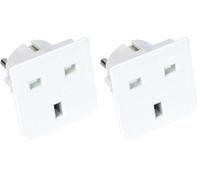 GEFOM 25371 Adaptateur DE Voyage UK 13A_France (Lot de 2)