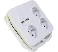 Gefom 400414 Bloc multiprise - Blanc
