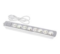 GEFOM Bloc multiprise 8 prises 16 T avec interrupteur poussoir lumineux