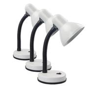 Gefom Lampe de bureau flexible blanche (Lot de 3)