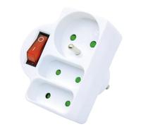 GEFOM Prise triplite 1x16 T + 2x6A avec interrupteur