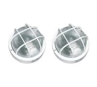 Gefotech 8023 Hublot rond Blanc 60 W E27 (Lot de 2)