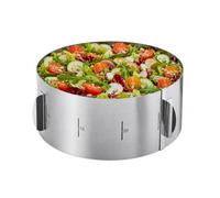 GEFU GE14304 Cercle à Gâteaux Extensible avec Poignée Acier Inoxydable Inox 17,3 x 10,19 x 17,10 cm XXL