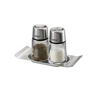 Gefu GE33630 BRUNCH Salière/poivrière Verre Acier inoxydable Transparent 10,2 x 7,9 x 7 cm