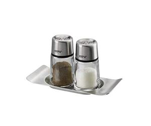 Gefu GE33630 BRUNCH Salière/poivrière Verre Acier inoxydable Transparent 10,2 x 7,9 x 7 cm