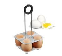 GEFU GF33680 Support de Cuisson pour 4 Œufs, Acier Inoxydable, INOX, 10,5 x 10,5 x 20 cm