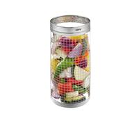 GEFU Panier à barbecue roulant 30 cm | Panier en acier inoxydable pour légumes, crevettes, viande, pour tous les types de barbecues | Antiadhésif, réversible en toute sécurité, passe au lave-vaisselle