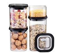 GEFU PANTRY – Lot de 4 boîtes de conservation hermétiques 400 ml, 2×900 ml, 1400 ml