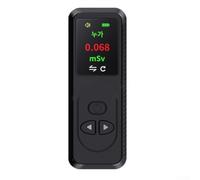 Geiger Compteur de rayonnement nu ire Détecteur de radiations Dosimètre Ionisant Rayons Gamma/X Batterie rechargeable intégrée (Noir)