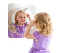 Geiserailie 1 Miroir Mural sensoriel en Acrylique à Bulles pour apaiser Les Articles d'angle - Stimulation visuelle et Tactile (25,4 x 25,4 cm, argenté)