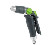 GEKA Plus 46.1006.9 Buse de pulvérisation multiple (réglable en continu, utilisation à une main, verrouillage permanent, antidérapant, embout de tuyau d'arrosage, arrosage de jardin, buse de