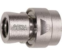 GEKA plus pièce de tuyau "système enfichable" ; 3/4" - 19mm MS Ni avec écrou de serrage