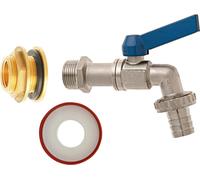 GEKA Set de raccordement pour tonneau d'eau de pluie en laitonIG 3/4 pouce Taille nominale mm 19 AG 1 pouce - 35.3506.8