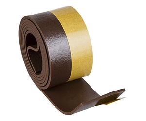 Geko Boudin de porte adhésif en mousse PVC pour bas de porte mm 38 x 100 cm, marron, en boîte fermée, taille unique