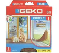 Geko I-profil calfeutrage portes/fenêtres 940009 autoadhésif, découpable Marron 9 mm x 3 mm x 6 m