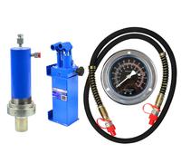 GEKO Pompe hydraulique pour presses d'atelier 30t avec manomètre G02004