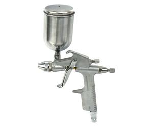 GEKO, Soufflette à air comprimé, Mini pistolet à peinture Réservoir en aluminium 125ml, 4 bar