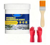 Gel d'étanchéité imperméable Invisible polyvalent, revêtement transparent pour la réparation des fuites extérieures, idéal pour le béton et la maçonnerie (100 * 1)
