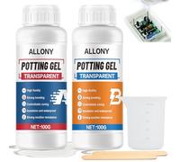 Gel Isolant Electrique, Gel Electrique, Transparent B 200g | Gel Etancheite Electrique, Colle D'encapsulage Electrique pour Boîtes de Dérivation/Cartes Electroniques/Appareils Ménagers