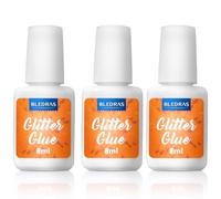Gel pour Tatouage à Paillettes, 3 Pièces 8 ml Colle de Tatouage Temporaire, Tatouage Peau Colle, Glitter Glue pour Carnaval, Halloween, Noël, Cosplay, Fête, Imperméable et Sûr pour la Peau