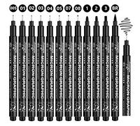 Gelanty Lot de 12 stylos à pointe fine pour dessin artistique, dessin technique, illustration et bande dessinée