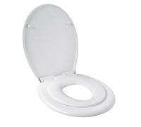 Gelco Design 707997 Bambino Abattant avec lunette enfant intégrée déclipsable et descente progressive Blanc