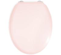 GELCO DESIGN Abattant WC Dolce - Charnières inox - Bois moulé - Rose crystal