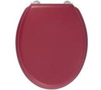 GELCO DESIGN Abattant WC Dolce - Charnieres inox - Bois moulé - Rouge cardinal Rouge G