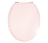 GELCO DESIGN Abattant WC Dolce - Charnières inox - Bois moulé - Rose crystal