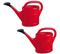 Geli Arrosoir 5 L (2X) Rouge Pot de Fleurs Arrosoir de Jardin