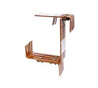 Geli Thermo Plastic Fixation pour jardinière de balcon Grande capacité de charge terracotta
