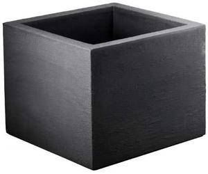 geli Thermo Plastic Lippert Pot de fleurs carré Anthracite env. 20 x 20 x 20 cm
