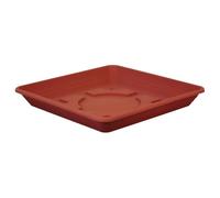 Geli Thermo Plastic Nora Soucoupe pour pot de fleurs carré en plastique 29 x 29 cm terracotta