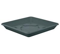 Geli Thermo Plastic Nora Soucoupe pour pot de fleurs carré en plastique 35 x 35 cm anthracite