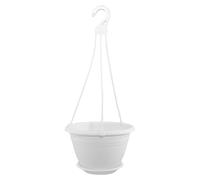 Geli Thermo Plastic Pot rond suspendu pour fleurs Galicia en plastique anthracite de 20 cm de diamètre 25 cm Blanc 10