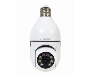 Gembird Slimme wifi camera 1080p draaibaar E27 Draaifitting kan in een lamp aansluiting.