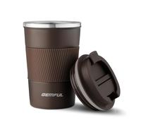 GEMFUL 380ml Tasse Isotherme Café, Mug de Voyage Acier Inoxydable Confort | Extérieur anti-transpiration pour une prise en main agréable et sûre Résistant aux chocs pour un usage intensif