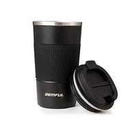 GEMFUL 510ml Mug Isotherme Café, Tasse de Voyage Inox Chaud/Froid | Double paroi en acier inoxydable pour une rétention de température optimale Idéal pour le thé le lait ou le café du matin