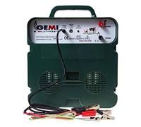 Gemi Elettronica ELECTRIFICATEUR Double Alimentation (Batterie)12V / 220V de Clôture électrique batterie 5 km clôture électrifiée B/12 extrafort Pour animaux chevaux chiens sangliers vaches porcs poules