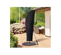 GEMITTO Housse de protection pour parasol de 2 à 4 m - Protection contre les intempéries, les UV, le vent - 280 x 30/81/46 cm