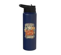 Généalogist Solving Family Mystères Généalogie Ancestry Stainless Steel Insulated Water Bottle